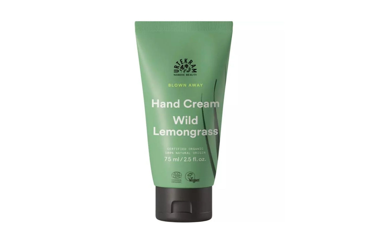 Urtekram Blown Away Hand Cream Wild Lemongrass 75 ml – Økologisk og nærende håndkrem