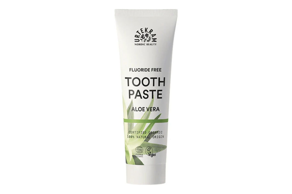 Urtekram Tannkrem med Aloe Vera uten Fluor – Naturlig og Vegansk