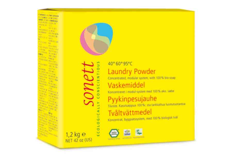 Vaskepulver, 1,2 kg, økologisk, Sonett