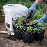 Jordforbedring med Biohumus Terra i hage og pallekarmer