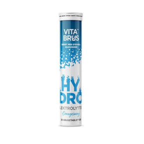 VitaBrus Hydro elektrolytter appelsin brusetabletter i rør