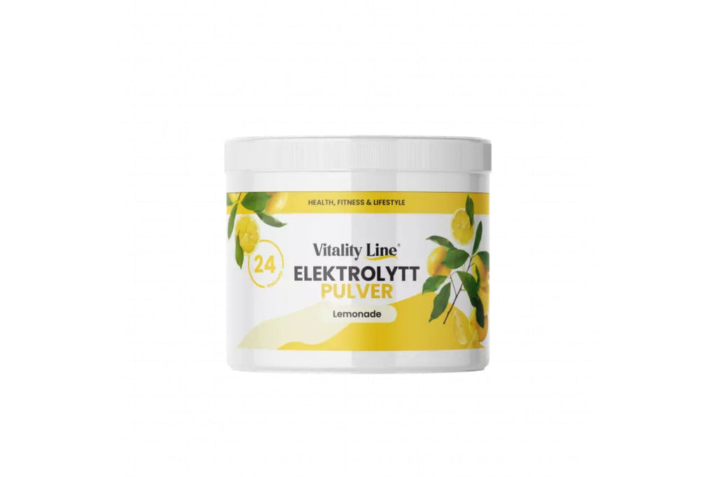 Vitality Line Elektrolyttpulver Lemonade 120 g – For optimal væskebalanse og muskelstøtte