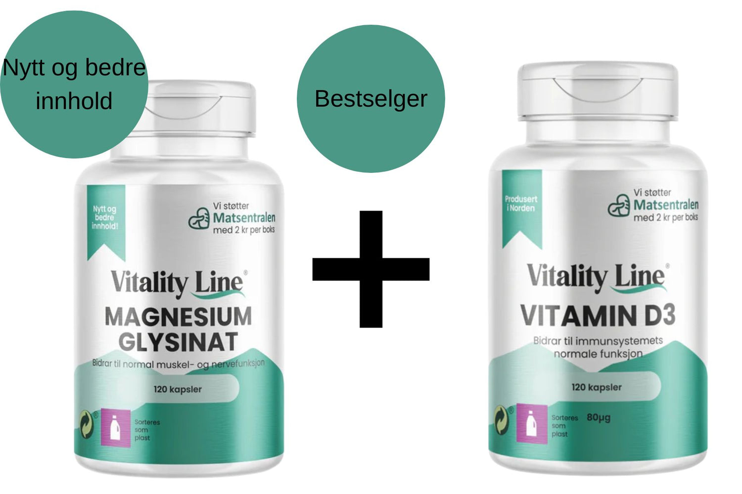 Vitality Line Magnesium + Vitamin D3 – For sterkere skjelett, muskler og immunforsvar