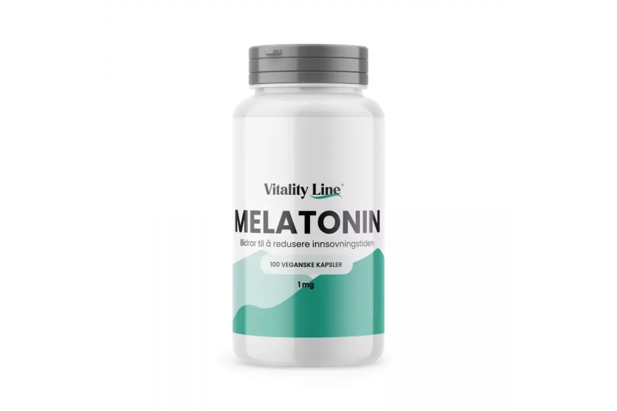 Vitality Line Melatonin 1 mg – For Raskere Innsovning og Jetlag-lindring