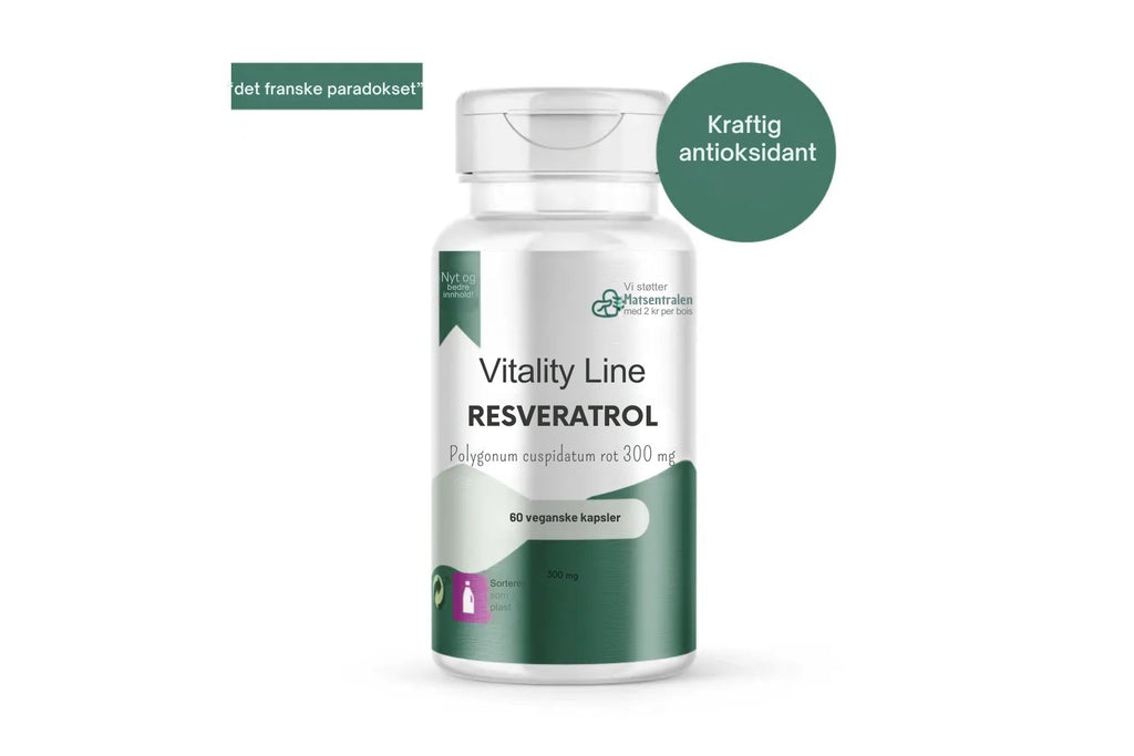 Vitality Line Resveratrol 60 kapsler – Kraftig antioksidant for helse og velvære