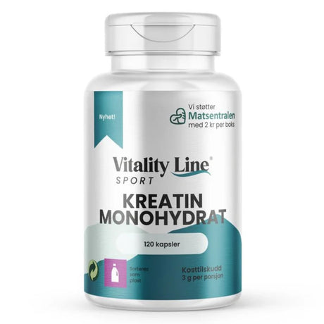 Vitality Line Sport kreatin monohydrat kapsler