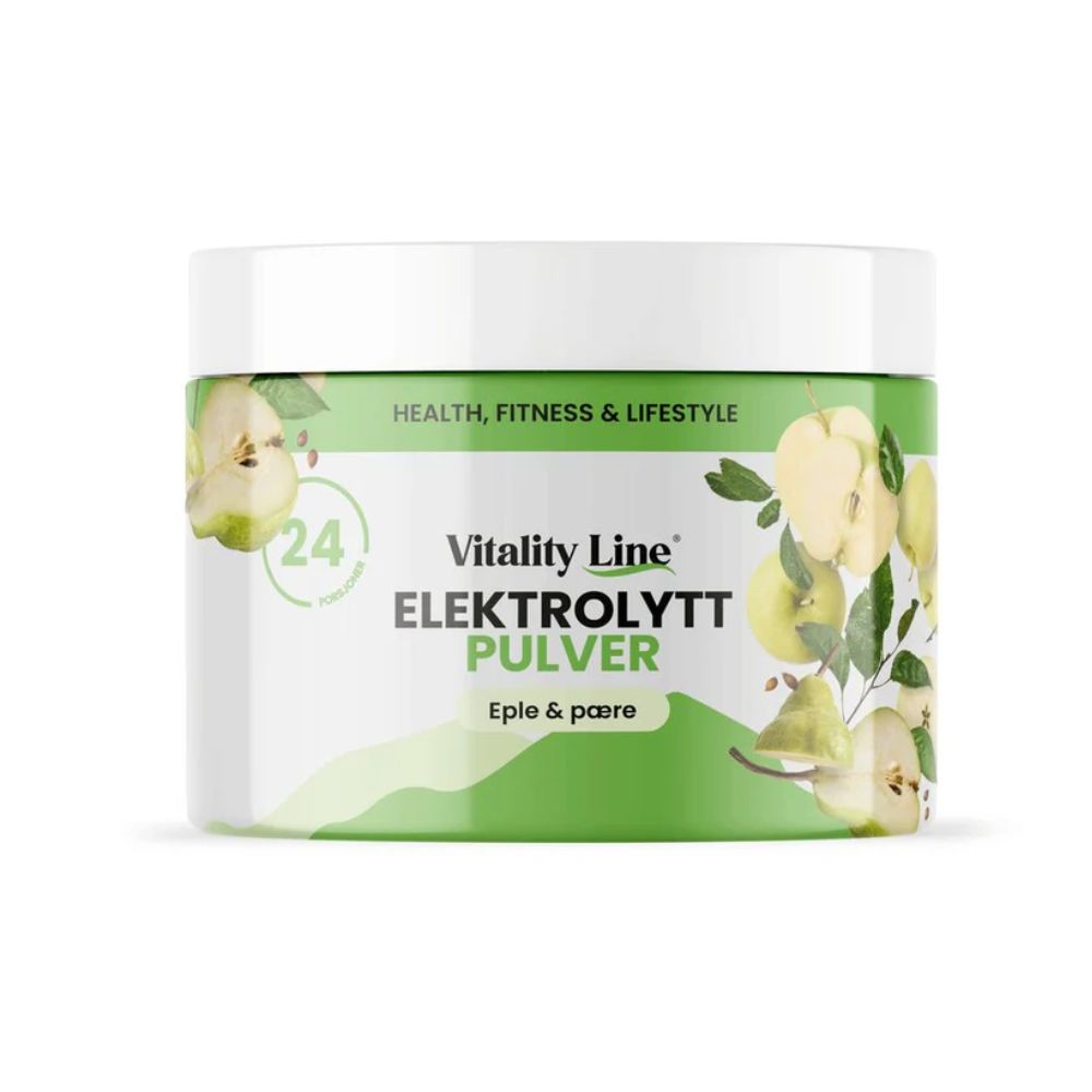 Vitality Line elektrolyttpulver med smak av eple og pære