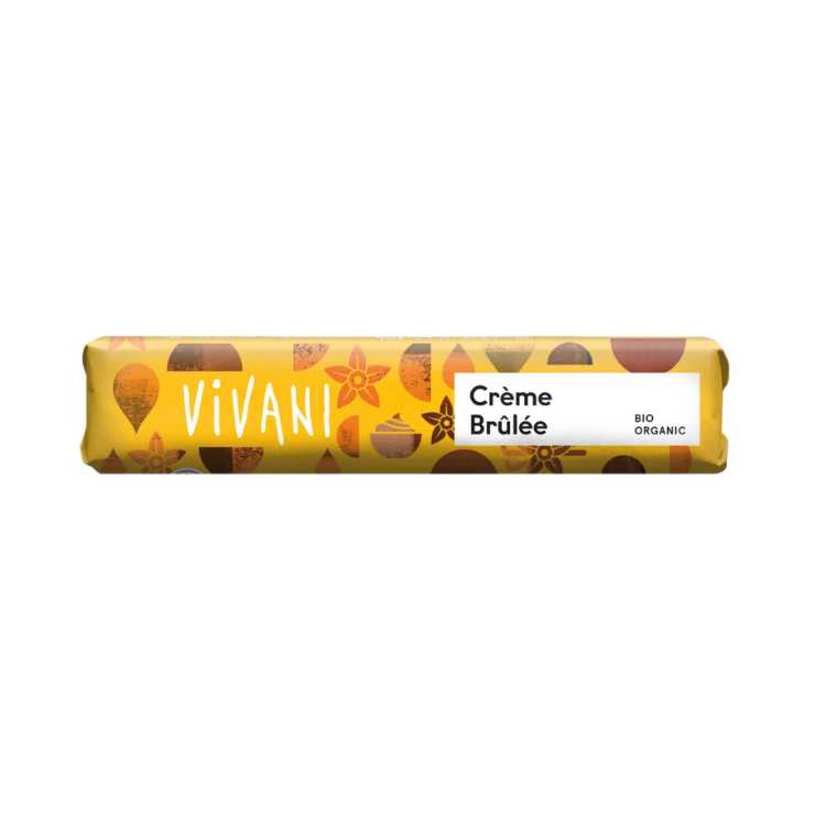 🎁 Vivani melkesjokolade Crème Brûlée 40 g – økologisk sjokolade med karamell (100% off)