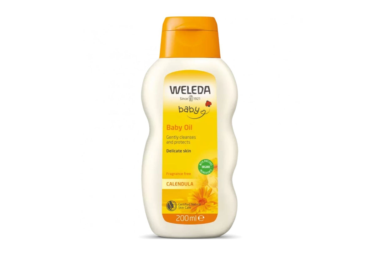 Weleda Calendula Baby Oil Uparfymert 200 ml – Naturlig babyolje for daglig beskyttelse og pleie