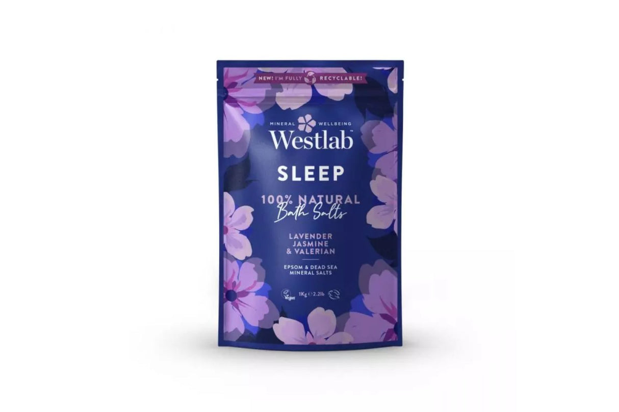 Westlab Badesalt Sleep 1 kg – For en avslappende natt og bedre søvn