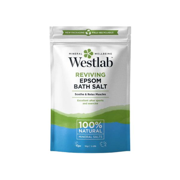 Westlab Epsom Salt | 1 kg – Naturlig badesalt for avslapning og restitusjon