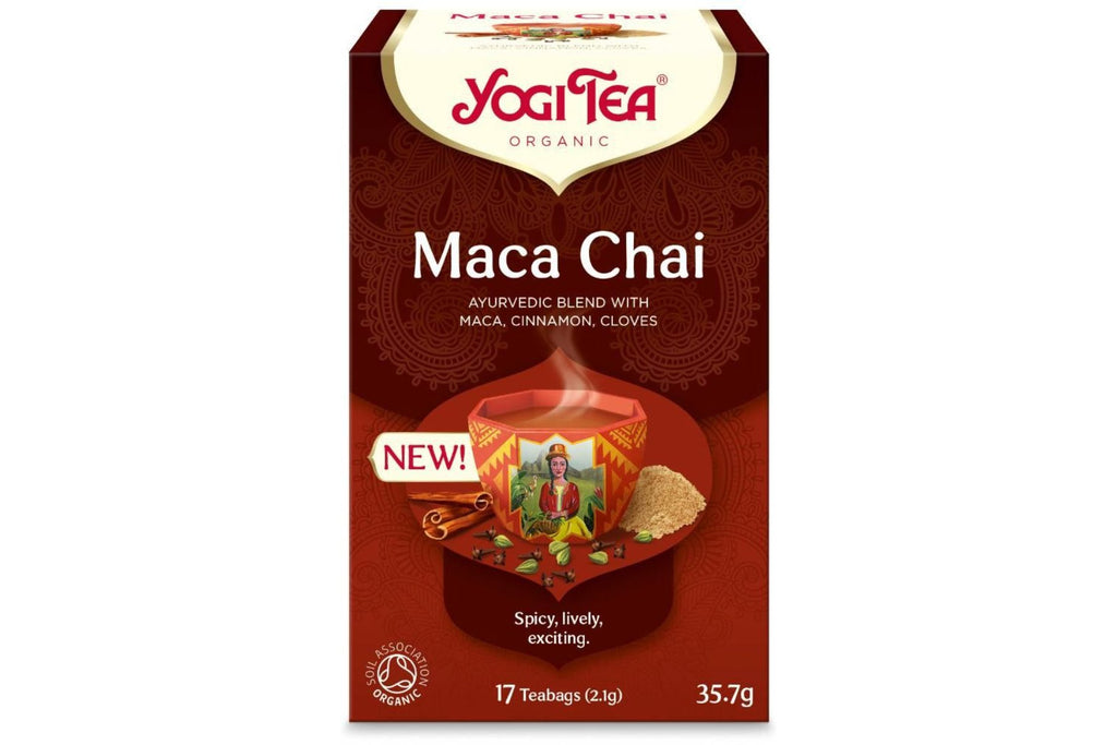 Yogi Maca Chai Te – Eksotisk Chai med Maca | 17 Poser | Økologisk