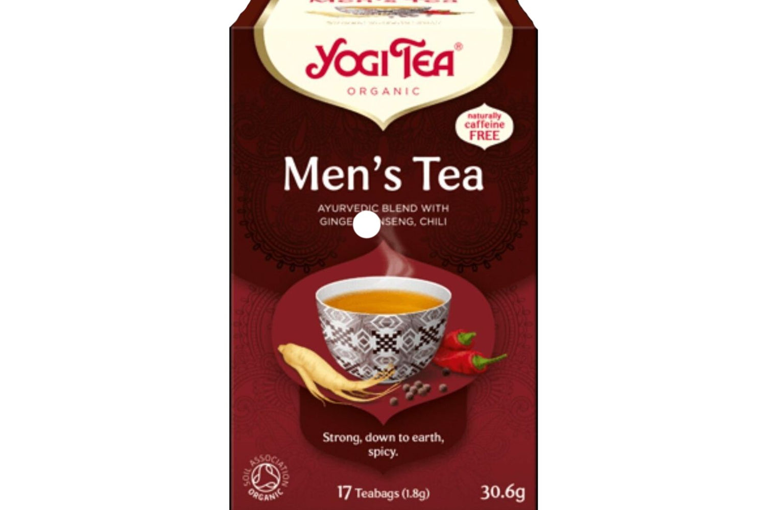 Yogi Tea Men’s Tea – Sterk, Krydret og Jordnær | 17 Poser | Økologisk