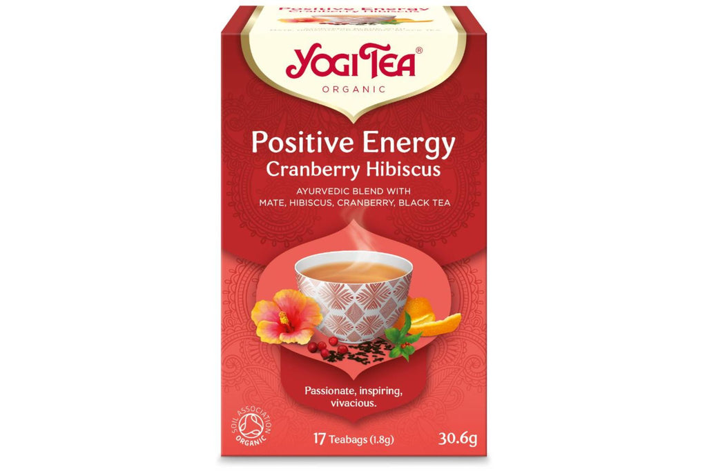 Yogi Tea Positive Energy Cranberry Hibiscus | 17 Poser | Økologisk