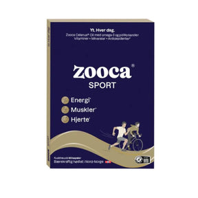 Zooca SPORT Omega-3 60 kapsler med magnesium, vitamin D og omega-3 fra norsk raudåte