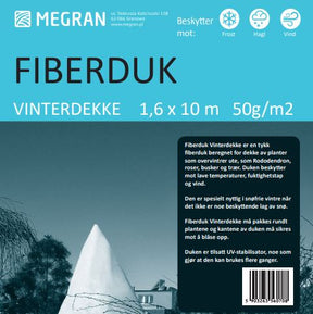 Vinterfiberduk brukt som beskyttende dekke over planter i kaldt vær