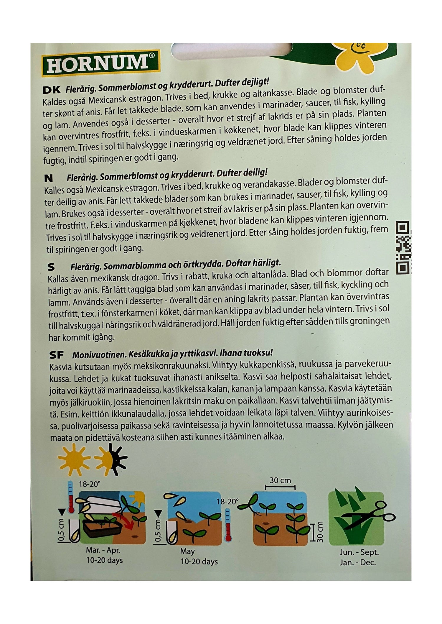 Fløyelsblomst 'Lakris Sweet Mace' (Tagetes) – Aromatisk Sommerblomst og Krydderurt