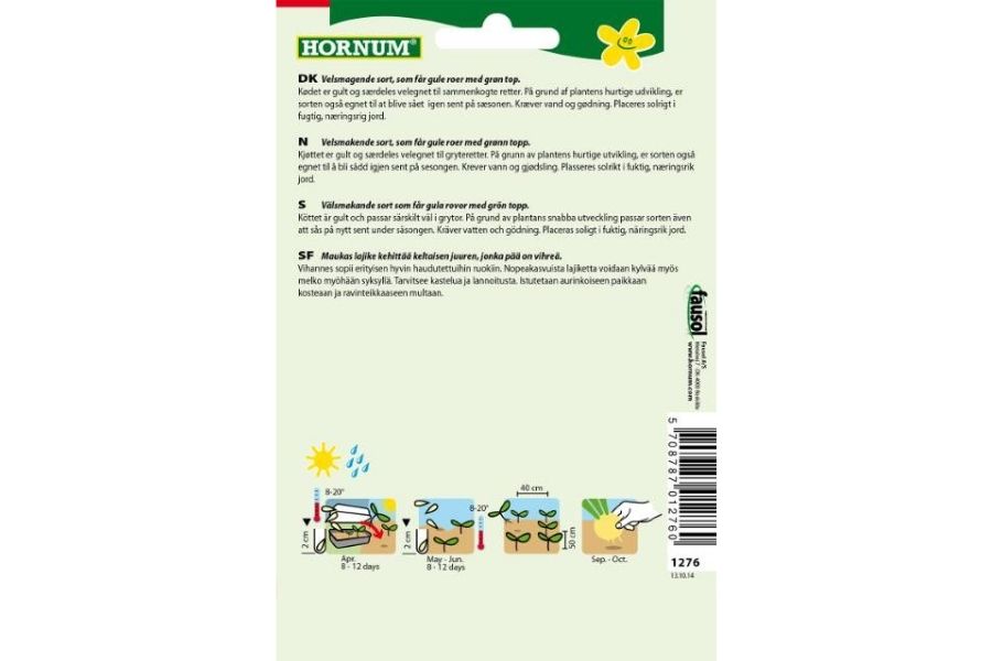 Kålrot 'Gelbe Wilhelmsburger' – Gule roer med god smak og hurtig utvikling