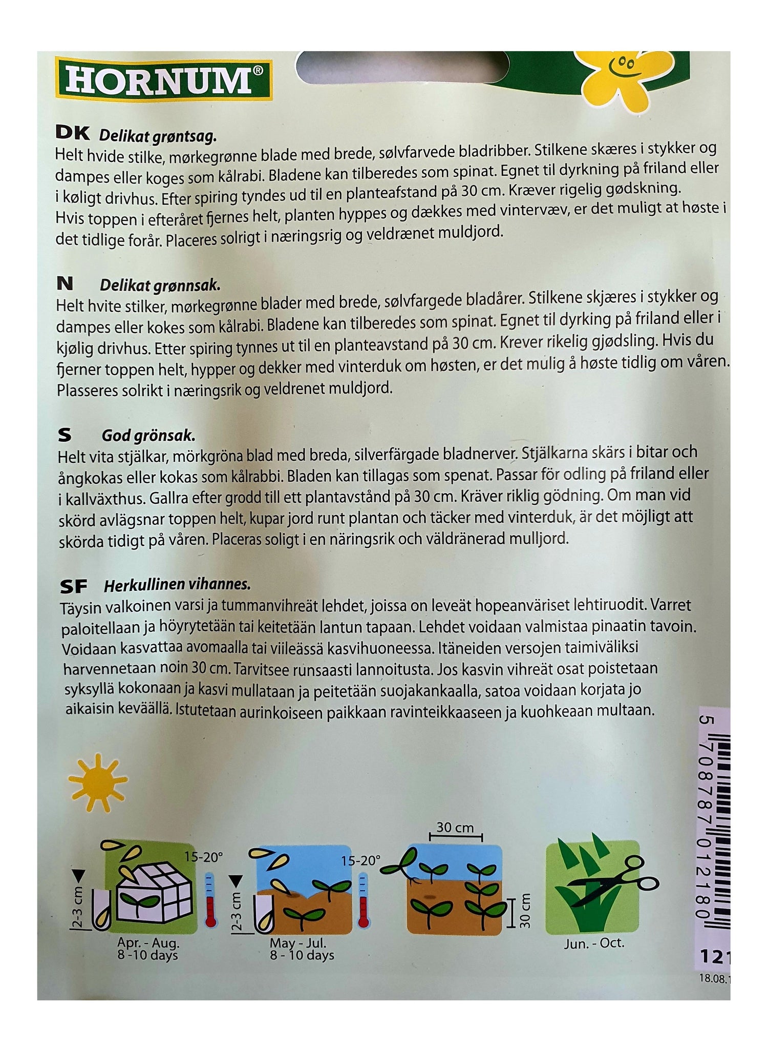 Mangold (Bladbete) White Silver 2