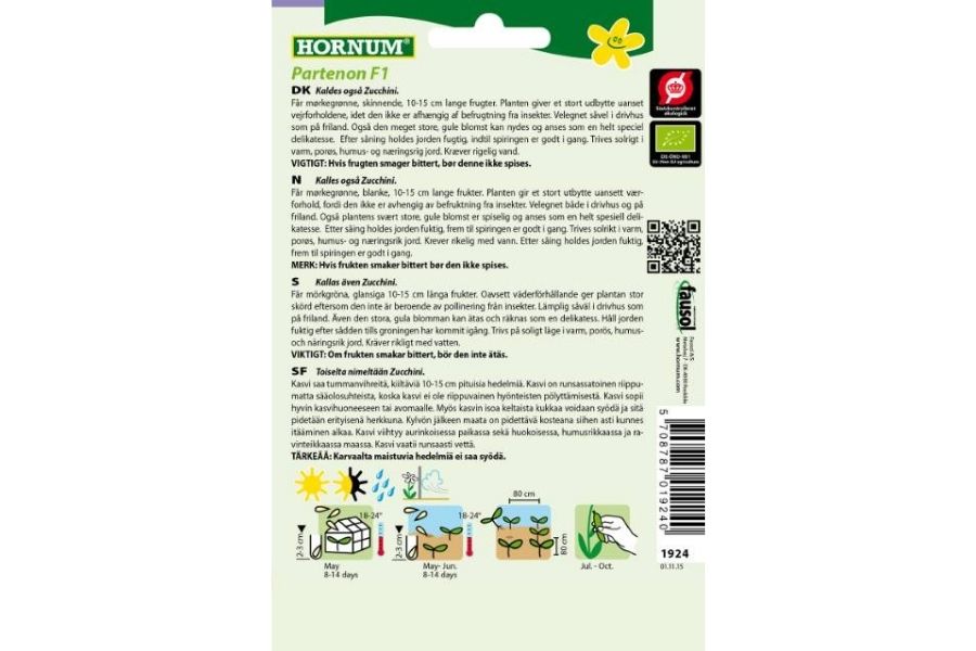 Økologisk Squash  – Høytytende og Enkle å Dyrke