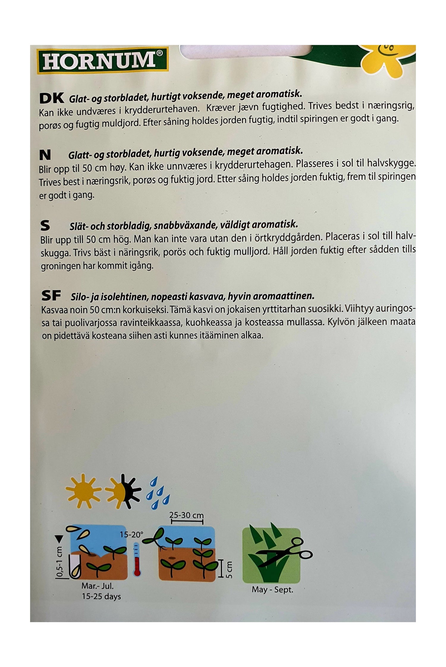 Persille 'Gigante d'Italia' – Aromatisk og Hurtigvoksende Glattbladet Sort