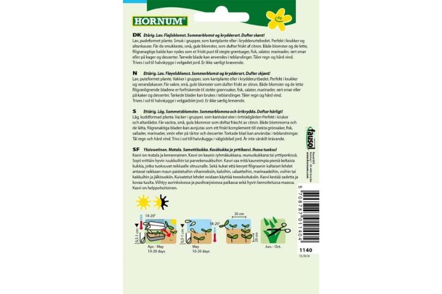 Tagetes 'Lemon Gem' – Duftende Sommerblomst og Krydderurt