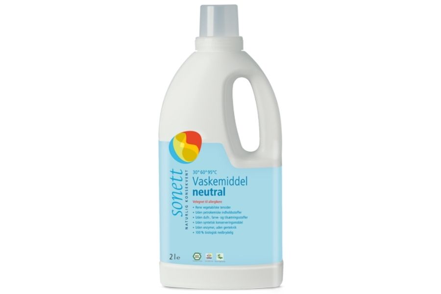Vaskemiddel, nøytralt, 2 l, økologisk, Sonett
